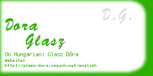 dora glasz business card