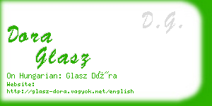 dora glasz business card